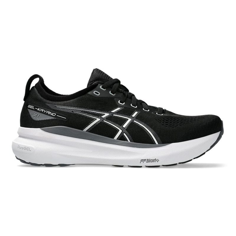 Asics Men's Gel-Kayano 31 - BlackToe Running#colour_black-white