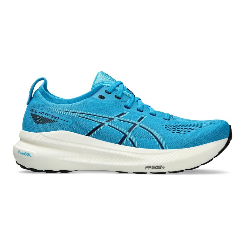 Asics Men's Gel-Kayano 31 - BlackToe Running#colour_digital-aqua-bright-cyan