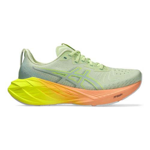 Asics Women's Novablast 4 Paris - BlackToe Running#colour_cool-matcha-safety-yellow