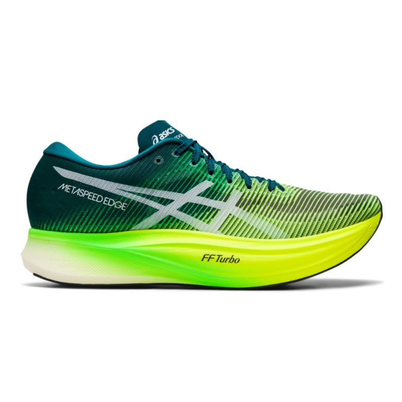 Asics Metaspeed Edge+ Unisex Shoes - BlackToe Running#colour_velvet-pine-safety-yellow