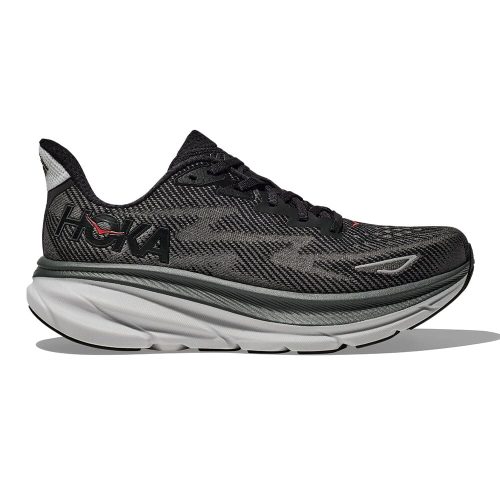 Hoka Men's Clifton 9 - BlackToe Running#colour_black-outer-orbit