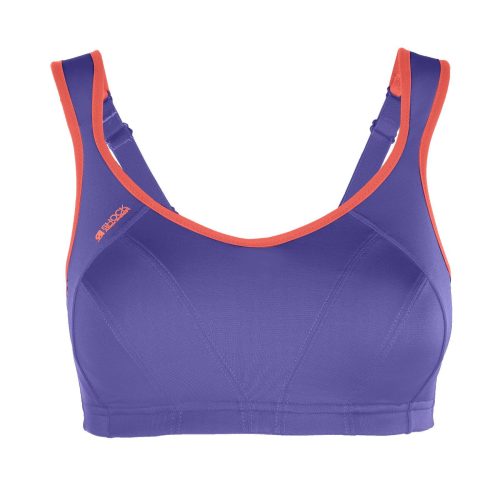 Shock Absorber Multi Sports Sports Bra - BlackToe Running#colour_waterfall-purple