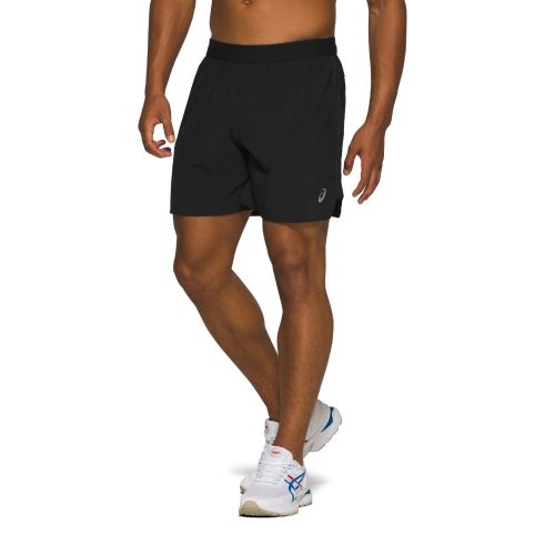 Asics Men's Road 2-N-1 7inch Shorts - BlackToe Running#colour_performance-black