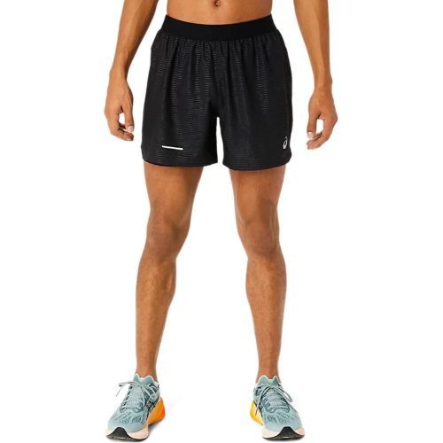 Asics Men's Lite-Show 2-N-1 5IN Short Men's Bottoms - BlackToe Running#colour_performance-black