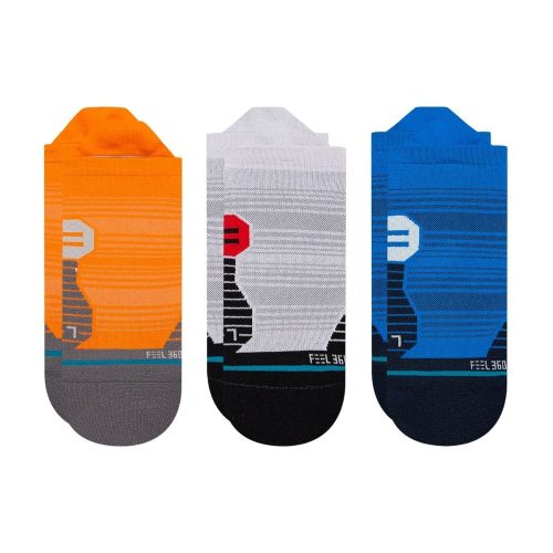 Stance Unisex Run Tab 3-Pack Socks - BlackToe Running -