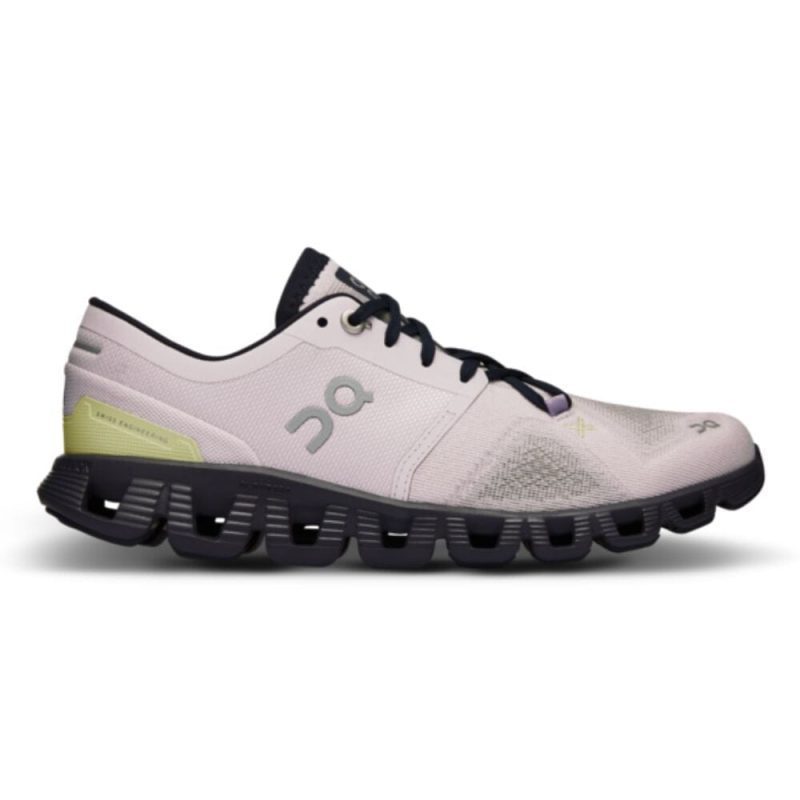 On Running Women's Cloud X 3 Women's Shoes - BlackToe Running#colour_orchid-iron