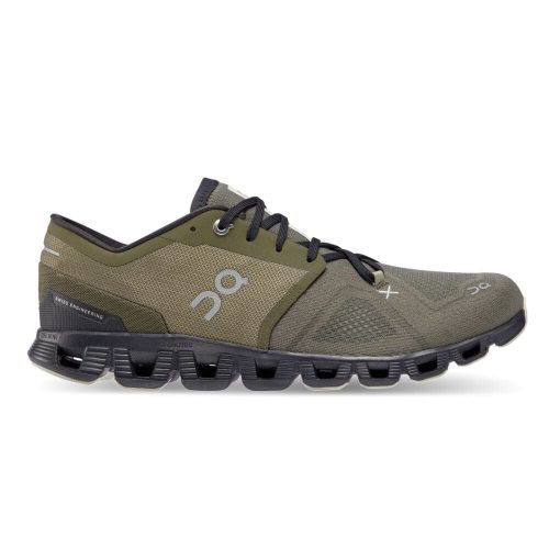 On Running Men's Cloud X 3 Men's Shoes - BlackToe Running#colour_olive-reseda