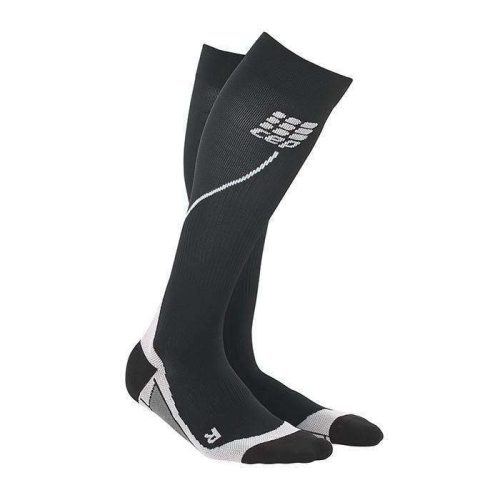 CEP Men’s Progressive Compression Run Sock Compression - BlackToe Running#colour_black-with-grey