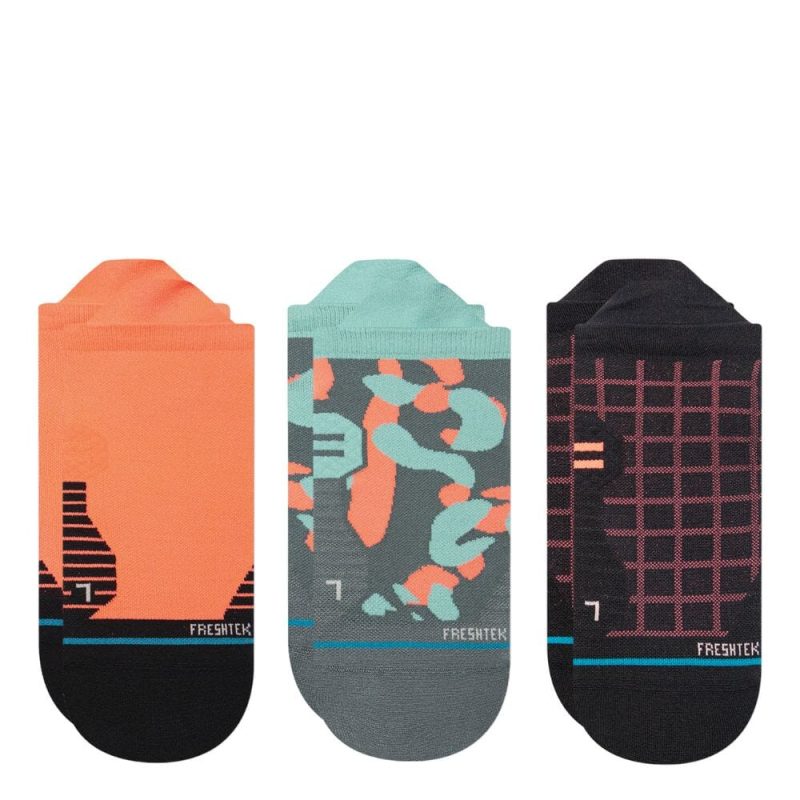 Stance Unisex - Quantum Tab Socks - 3 Pack - BlackToe Running#colour_multi-quantum