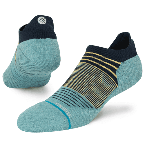 Stance - Flounder Tab Socks - BlackToe Running#colour_teal