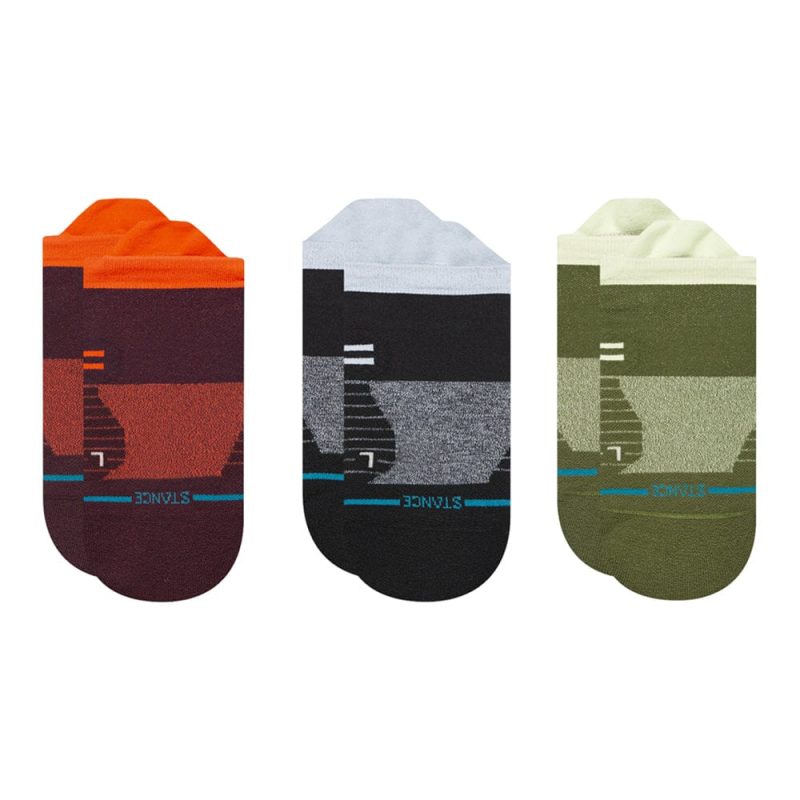 Stance Run Speedy Light Tab 3-Pack - BlackToe Running#colour_multi