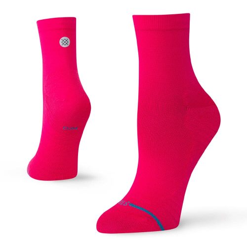 Stance Run Iconic Ultralight Quarter - BlackToe Running#colour_magenta