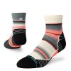 Stance Unisex - Lanak Pass Quarter Socks - BlackToeRunning#colour_teal-stripe