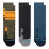 Stance - Run Sargent Crew - 3-Pack - BlackToe Running#colour_camo-grey-blue