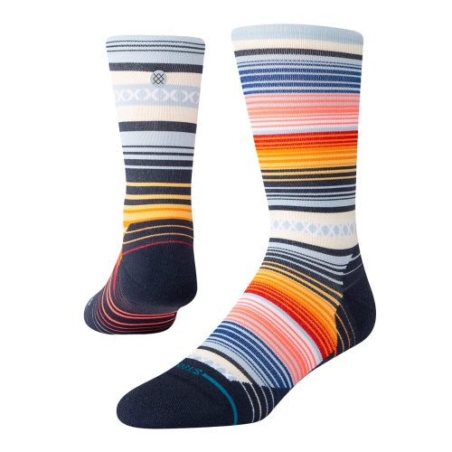 Stance Run Curren Light Crew Socks - BlackToe Running#colour_iceblue