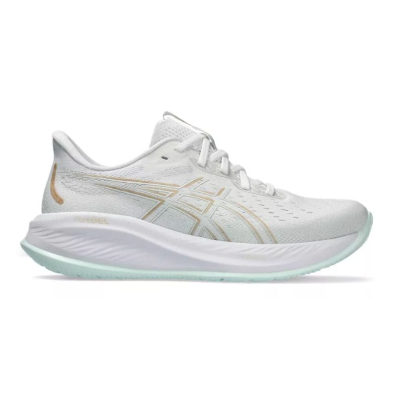 Asics Women's Gel-Cumulus 26 Women's Shoes - BlackToe Running#colour_white-pale-mint