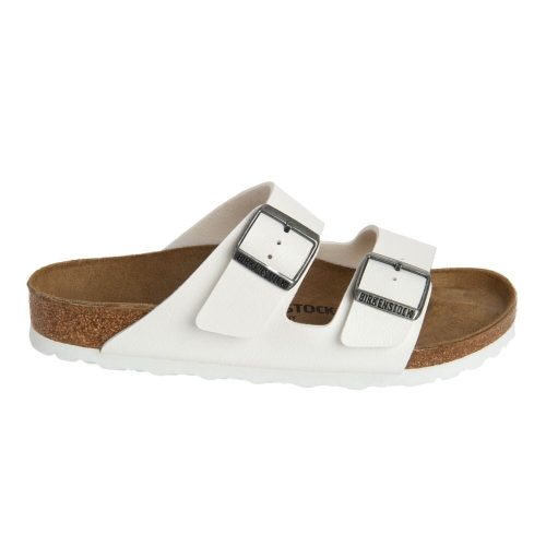 Birkenstock Women's Arizona Birko-Flor - BlackToe Running#colour_white