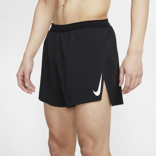 Nike Men's Aeroswift 4" Running Shorts Men's Bottoms - BlackToe Running#colour_black