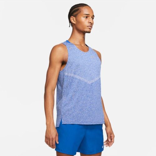 Nike Men's DryFit Rise 365 Tank Men's Tops - BlackToe Running#colour_game-royal-blue