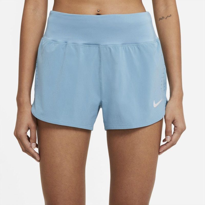 Nike Women's 3-Inch Eclipse Short Women's Shorts - BlackToe Running#colour_cerulean