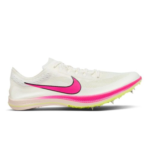 Nike Unisex ZoomX Dragonfly - BlackToe Running#colour_sail-light-lemon-pink