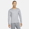 Nike Men's Dry Fit Element Running Crew Men's Tops - BlackToe Running#colour_smoke-grey