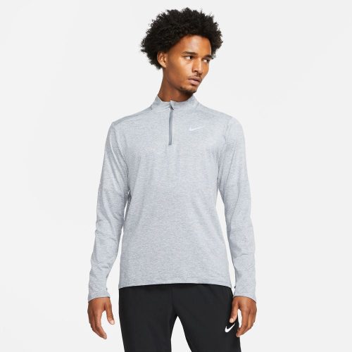 Nike Men's Element Half-Zip Running Top Men's Top - BlackToe Running#colour_smoke-grey-reflective-silver