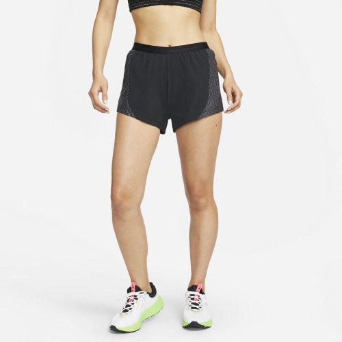 Nike Women's Run Division Tempo Luxe Short Women's Shorts - BlackToe Running#colour_black-reflective-silver