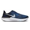 Nike Men's Air Zoom Structure 25 Men's Shoes - BlackToe Running#colour_midnight-navy-pure-platinum