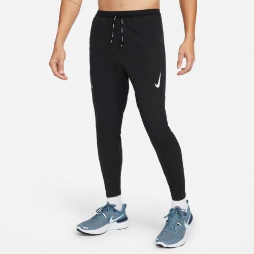 Nike Men's Dri-FIT ADV AeroSwift Racing Pants - BlackToe Running#colour_black-white