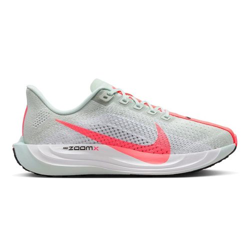 Nike Women's Pegasus Plus - BlackToe Running#colour_barely-grey-hot-punch-white