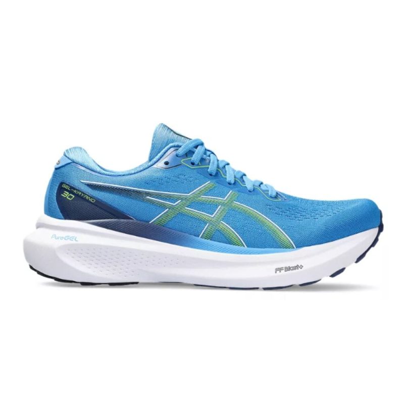 Asics Men's Gel-Kayano 30 Men's Shoes - BlackToe Running#colour_waterscape-electric-lime