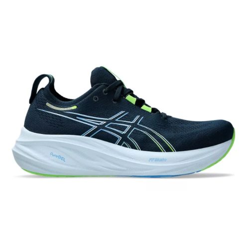 Asics Men's Gel-Nimbus 26 Men's Shoes - BlackToe Running#colour_french-blue-electric-lime