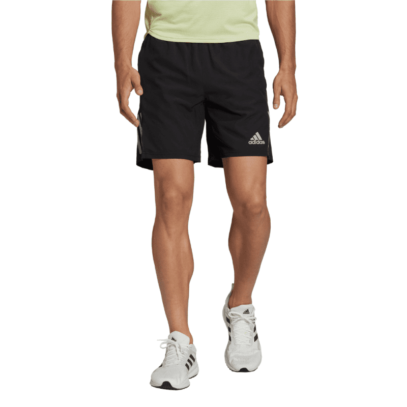 Adidas Men's Own the Run Running Shorts - BlackToe Running#colour_black-reflective-silver