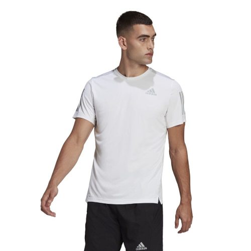 Adidas Men's Own the Run Tee - BlackToe Running#colour_white-reflective-silver