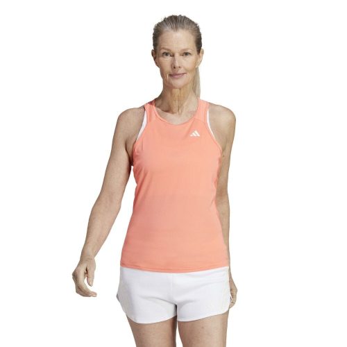 Adidas Women's Own the Run Singlet - BlackToe Running#colour_coral-fusion