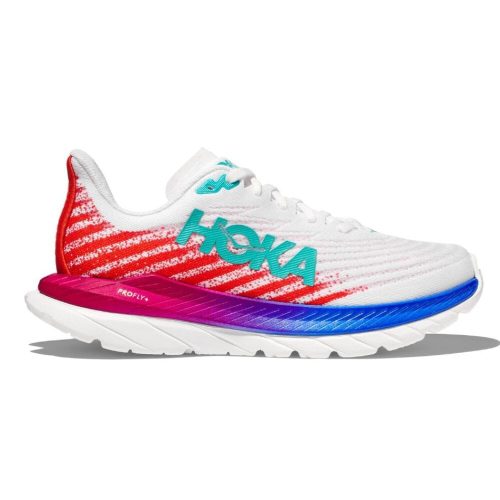 Hoka One One Women's Mach 5 - BlackToe Running#colour_white-flame