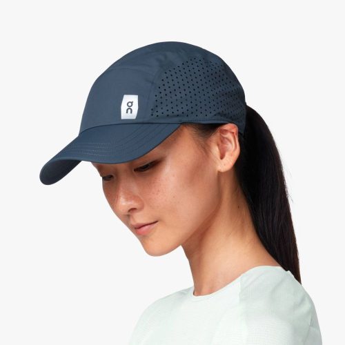 On Running Lightweight Cap Headwear - BlackToe Running#colour_navy-blue