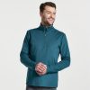 Saucony Men's Solstice 1/4 Zip - BlackToe Running#colour_lagoon