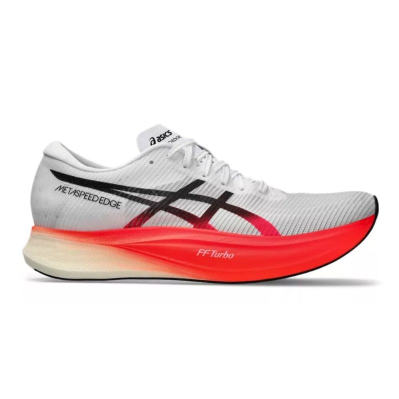 Asics Metaspeed Edge+ Unisex Shoes - BlackToe Running#colour_white-black-red