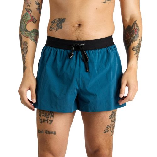 Bandit Running Men's VENTO™ 3" Splitty Short - BlackToe Running#colour_deep-teal