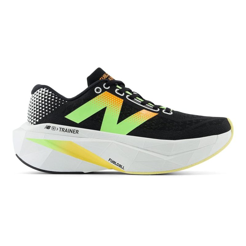 New Balance Men's FuelCell SuperComp Trainer v3 - BlackToe Running#colour_black-phantom-bleached-lime-glo