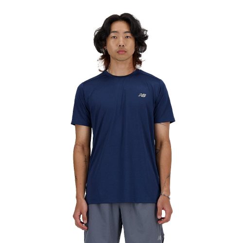 New Balance Men's Sport Essentials T-Shirt Men's Tops - BlackToe Running#colour_nb-navy