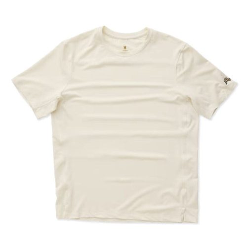 Tracksmith Men's Session Tee Men's Tops - BlackToe Running#colour_ivory