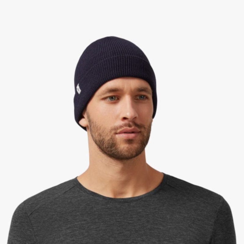 On Running Merino Beanie Headwear - BlackToe Running#colour_navy-blue