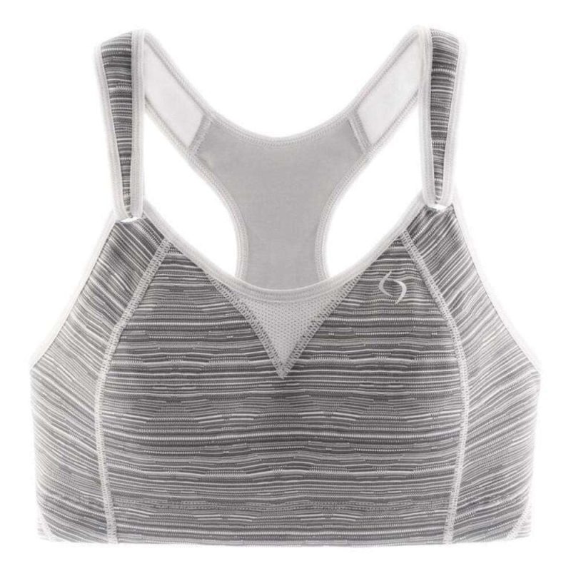 Moving Comfort Rebound Racer Sports Bra - BlackToe Running#colour_sterling-jacqaurd