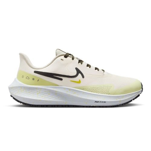 Nike Women's Air Zoom Pegasus 39 Shield Women's Shoes - BlackToe Running#colour_pale-ivory-neutral-olive-luminous-green-black