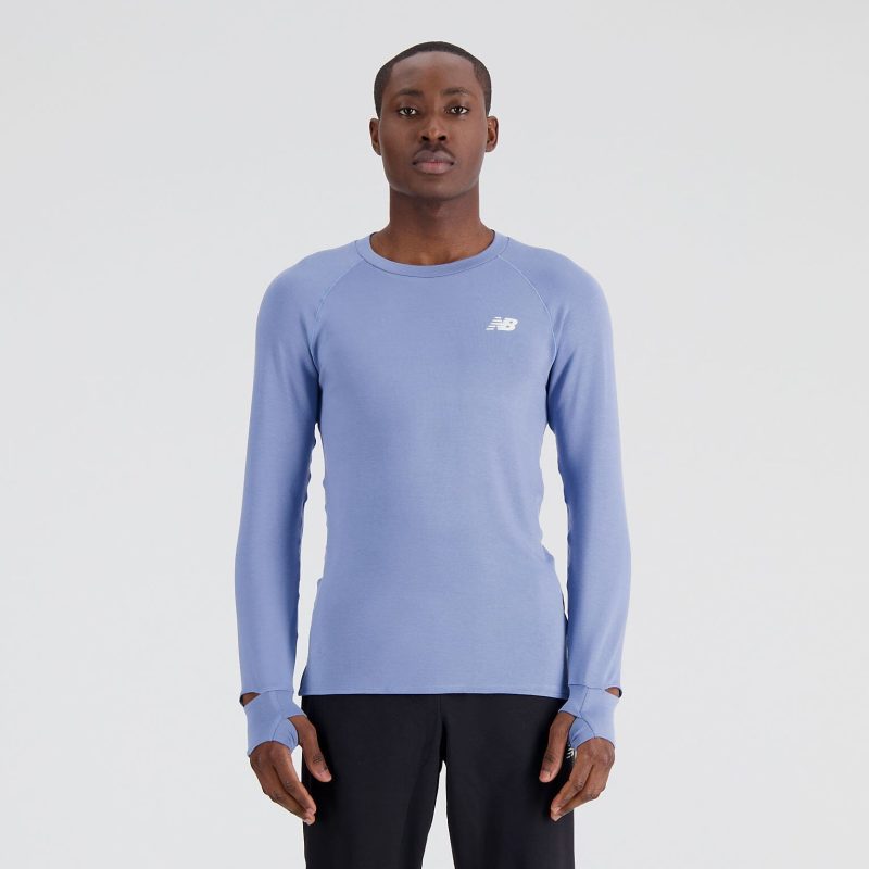 NewBalanceMen sQSpeed1NTROLongSleeveMercuryBlue2