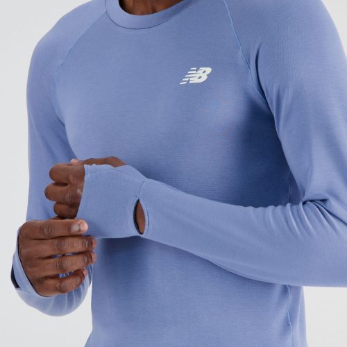 NewBalanceMen sQSpeed1NTROLongSleeveMercuryBlue5