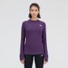 New Balance Women's Q Speed 1NTRO Long Sleeve - BlackToe Running#colour_interstellar